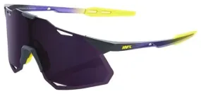 100% Hypercraft XS Glasses - Matte Metallic Shine - Dark Purple Lenses