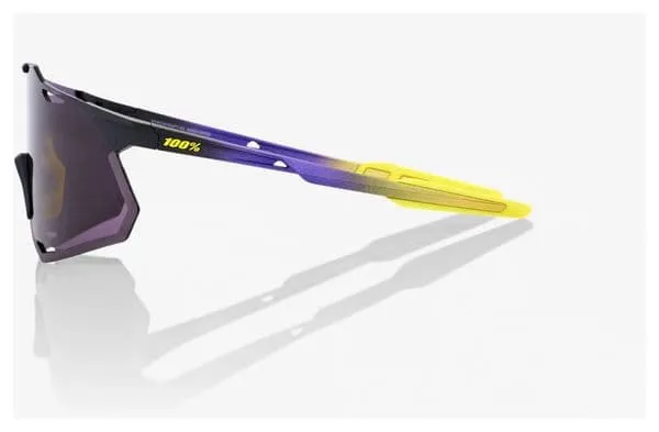 100% Hypercraft XS Glasses - Matte Metallic Shine - Dark Purple Lenses