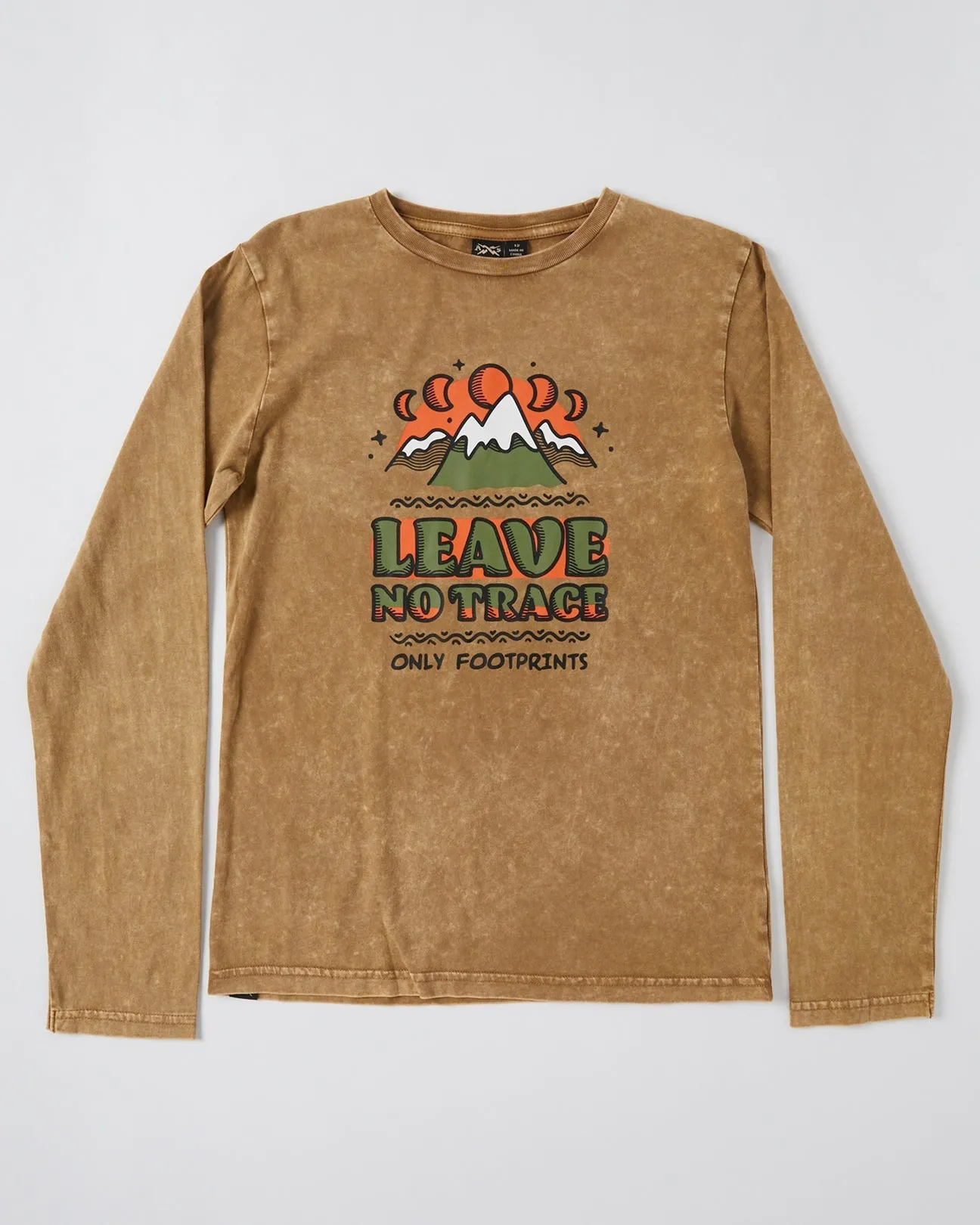 Alphabet Soup Teen No Trace LS Tee Tan