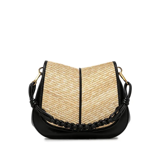 BAG HELENA ROUND IN LEATHER Woman Black