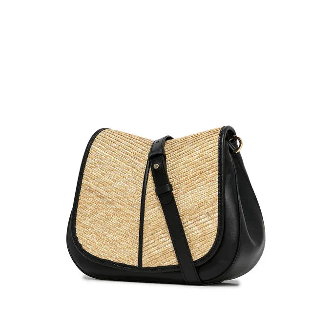 BAG HELENA ROUND IN LEATHER Woman Black