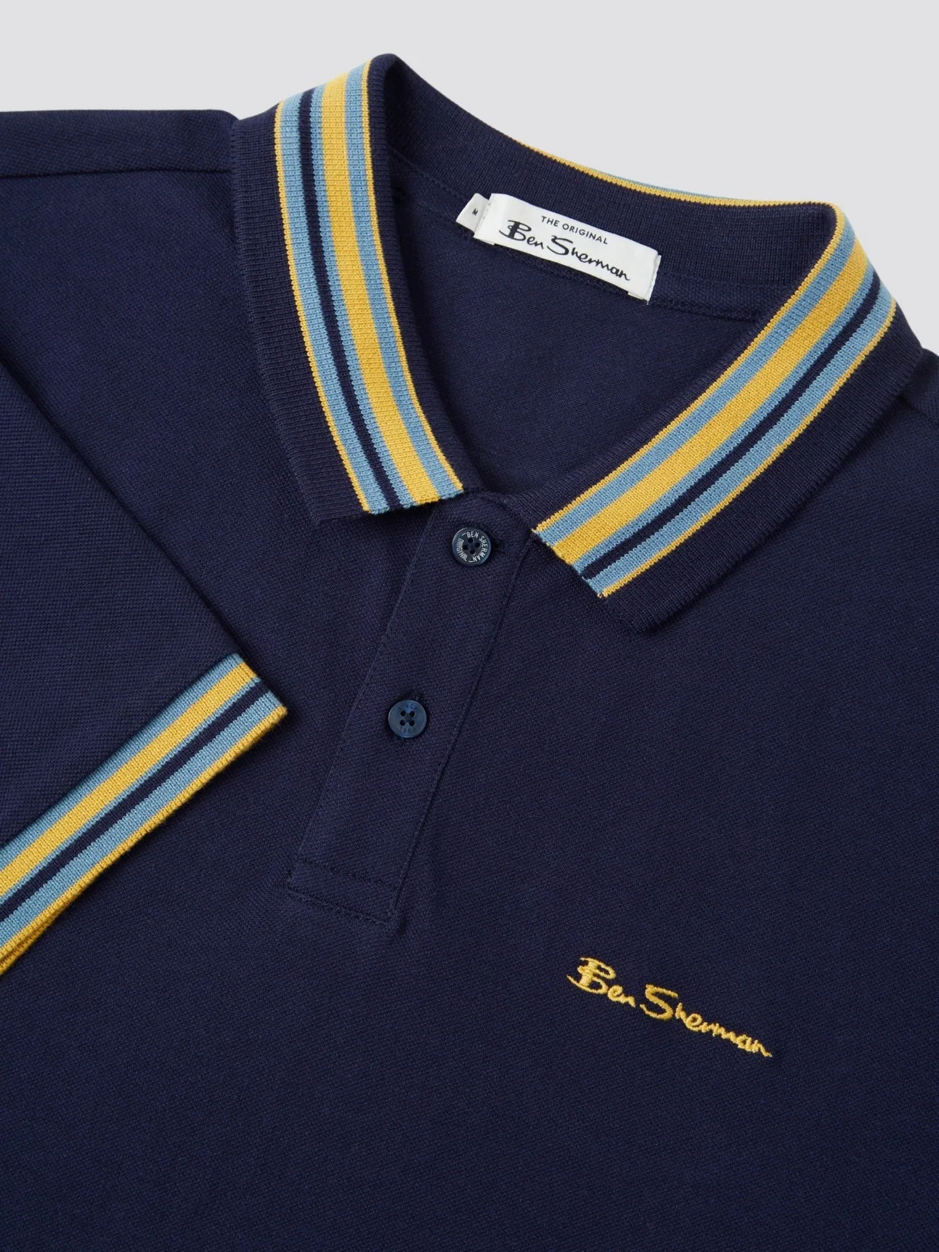 Ben Sherman Mens 'House Collar' Pique Polo Shirt