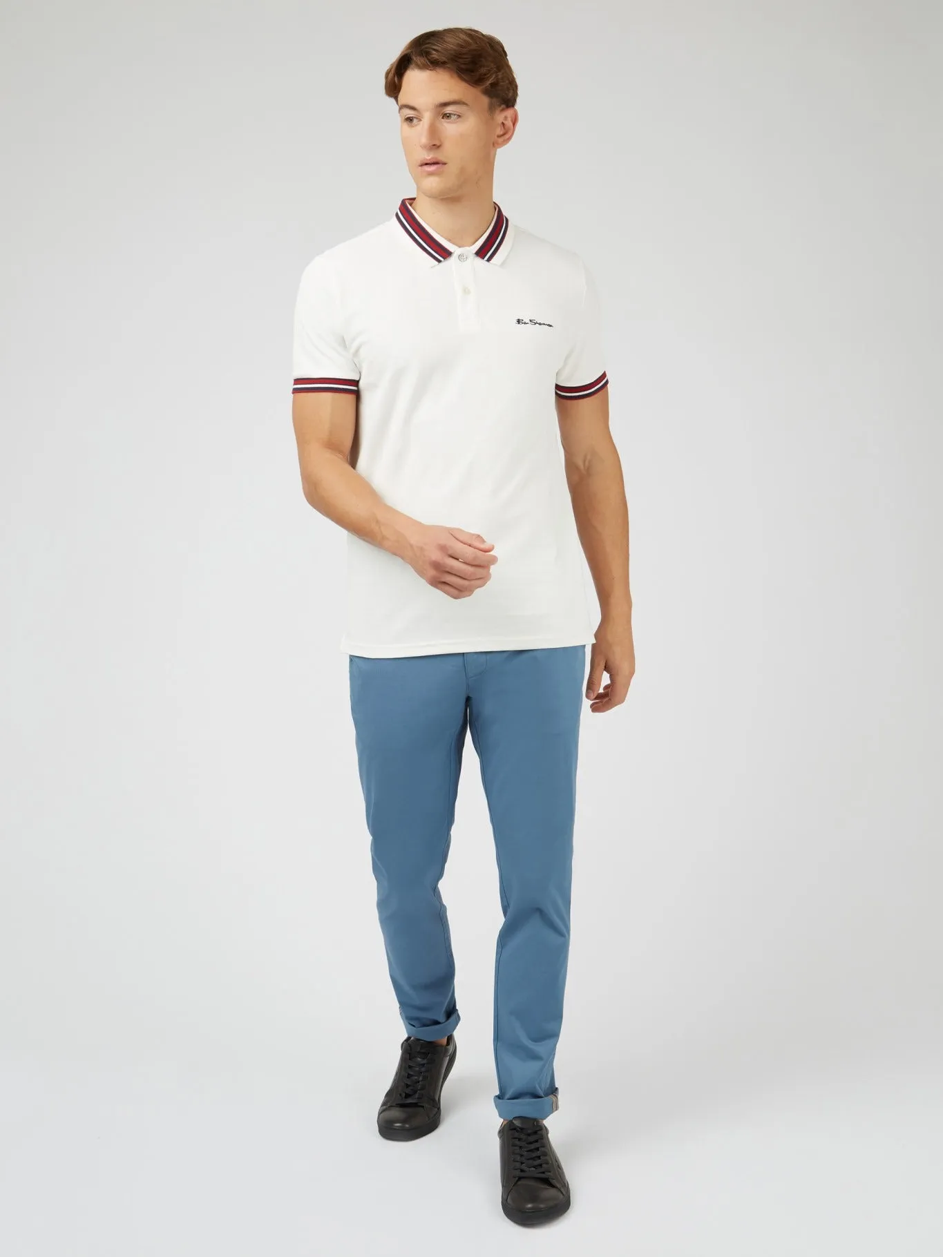 Ben Sherman Mens 'House Collar' Pique Polo Shirt