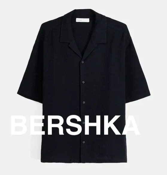 Bershka  |Plain Short Sleeves Shirts