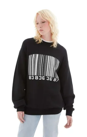 Big Barcode Sweater - Black