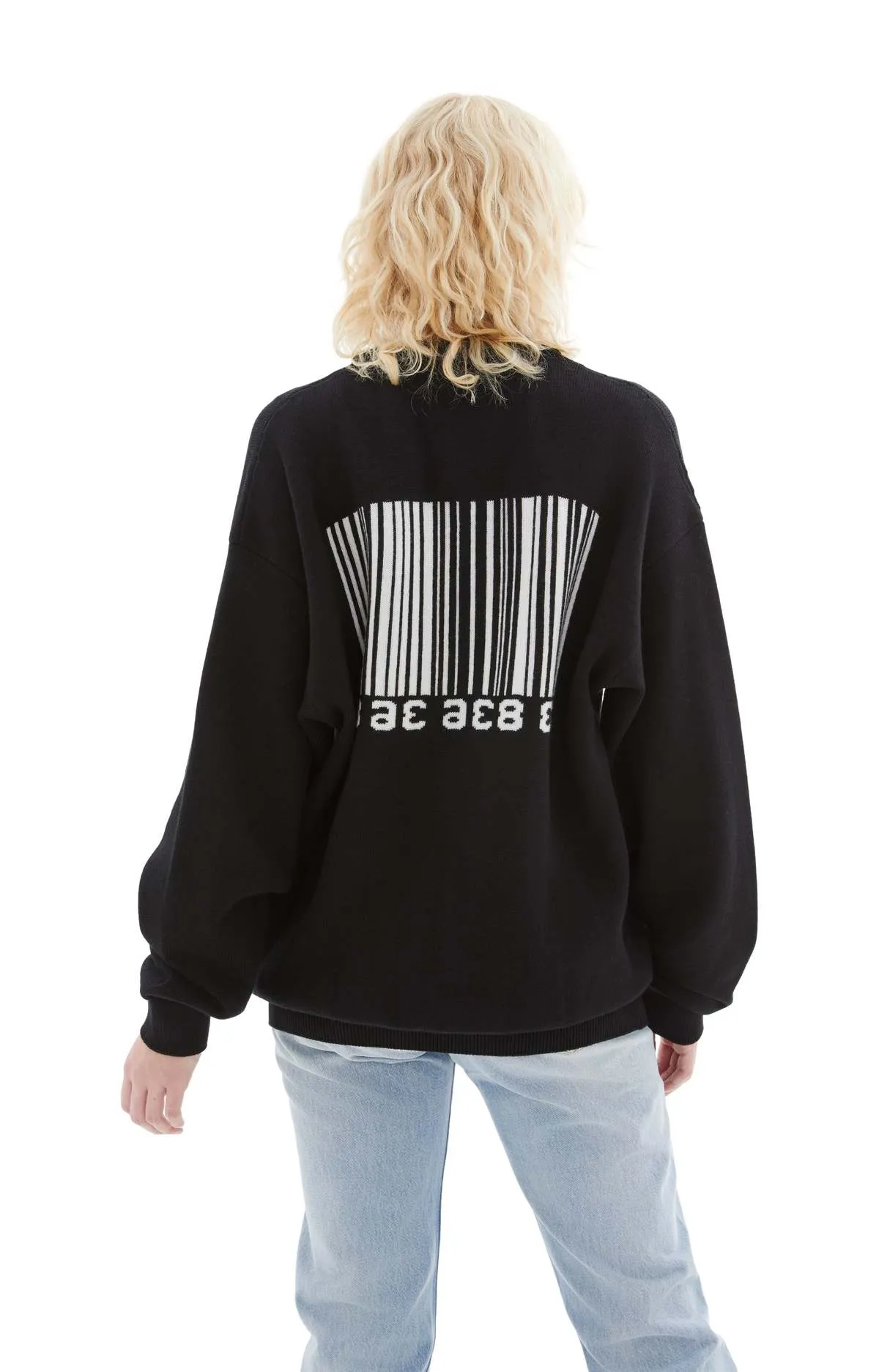 Big Barcode Sweater - Black