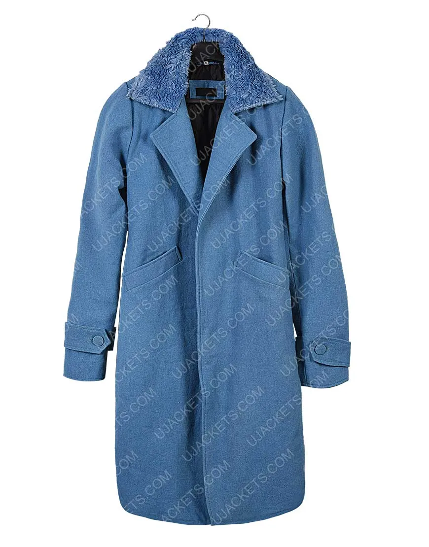 Bird Box Malorie Blue Coat - Sandra Bullock Malorie Blue Trench Coat