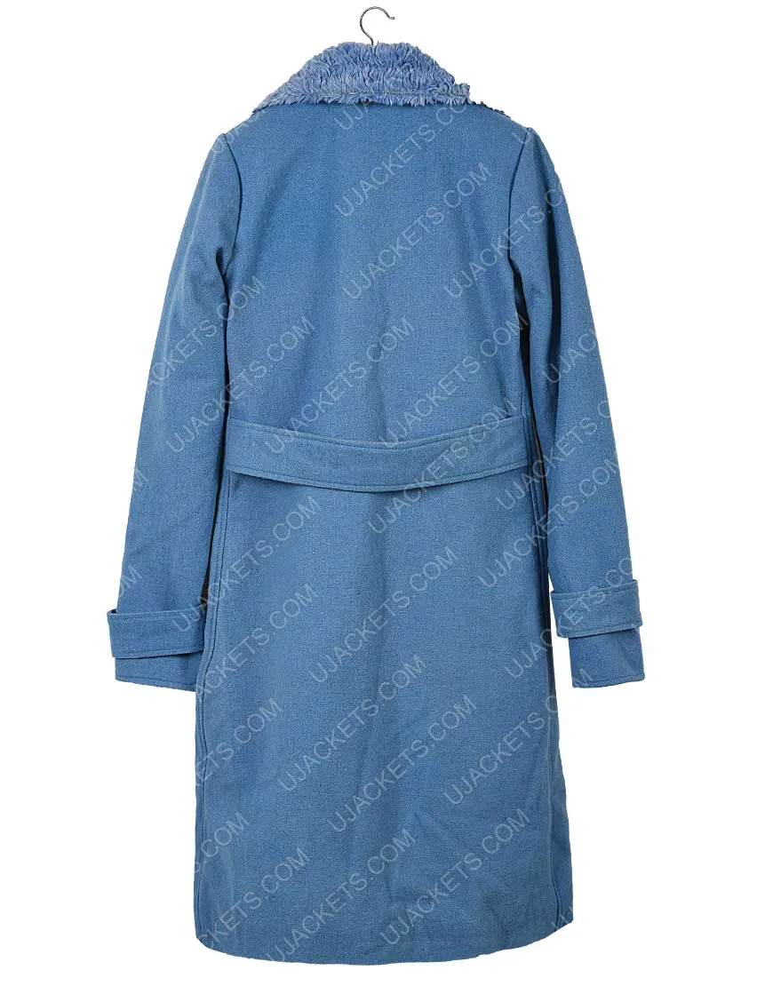 Bird Box Malorie Blue Coat - Sandra Bullock Malorie Blue Trench Coat