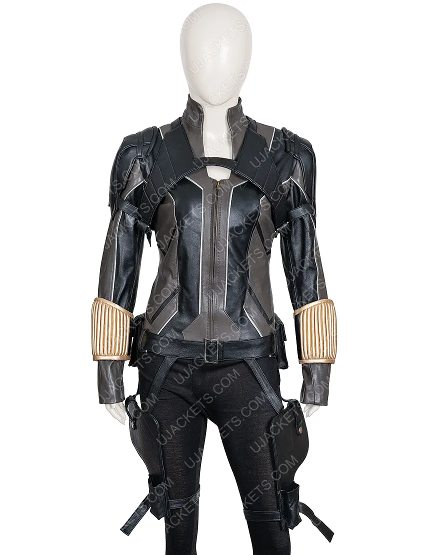 Black Widow Movie 2020 Jacket | Scarlett Johansson Black Leather Jacket