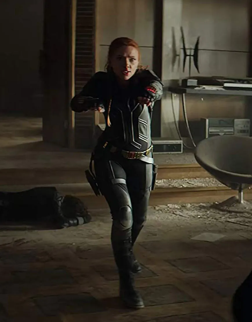 Black Widow Movie 2020 Jacket | Scarlett Johansson Black Leather Jacket