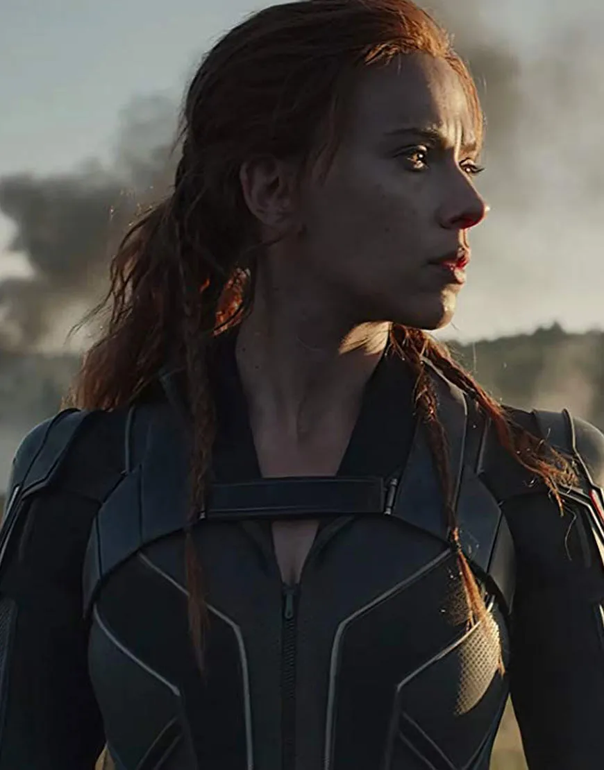 Black Widow Movie 2020 Jacket | Scarlett Johansson Black Leather Jacket