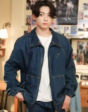 BTS Dynamite Jungkook Denim Jacket | ujackets.com