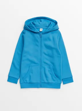 Buy Bright Blue Zip-Through Hoodie 9 years | Jumpers and hoodies | Tu