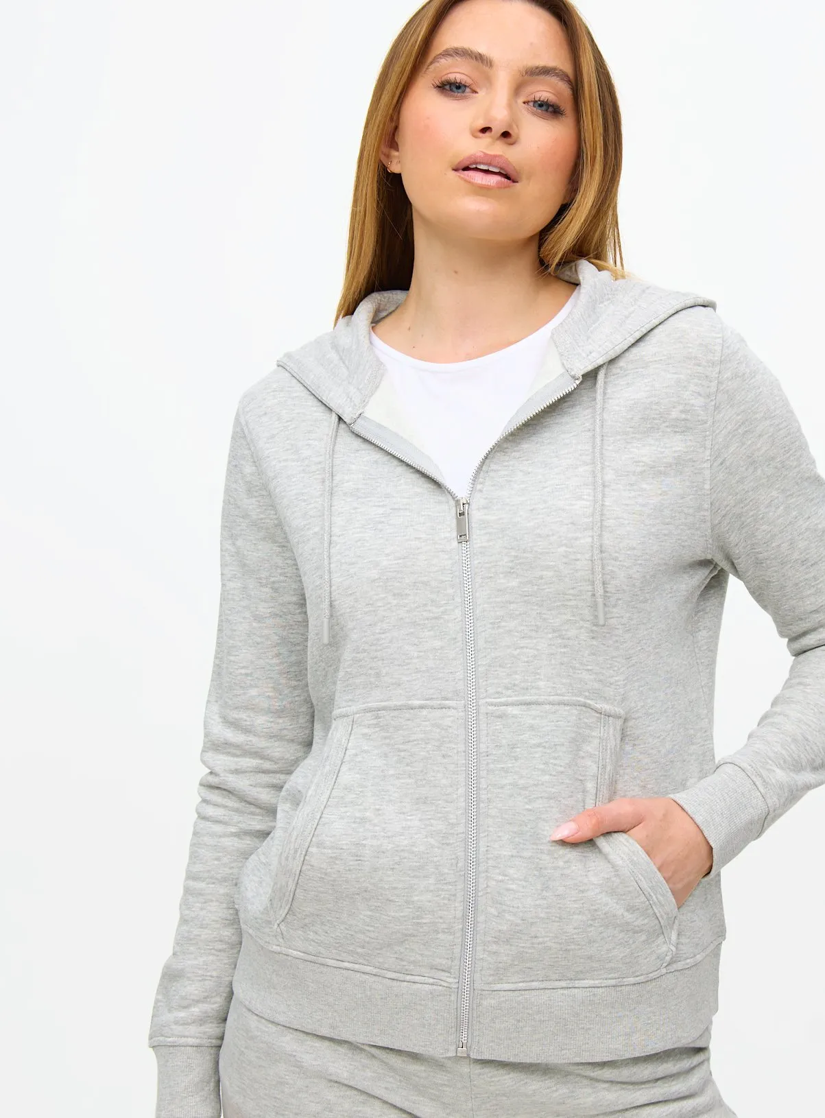 Buy Grey Zip-Through Coord Hoodie S | Hoodies and sweatshirts | Tu