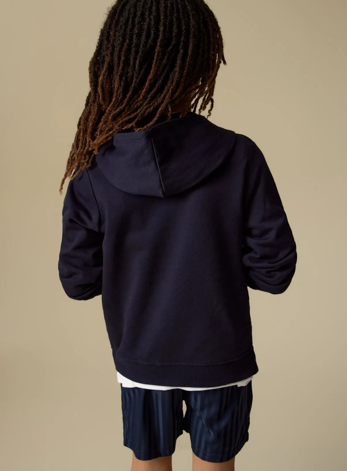 Buy Navy Zip-Through Hoodie 12 years | Jumpers and hoodies | Tu