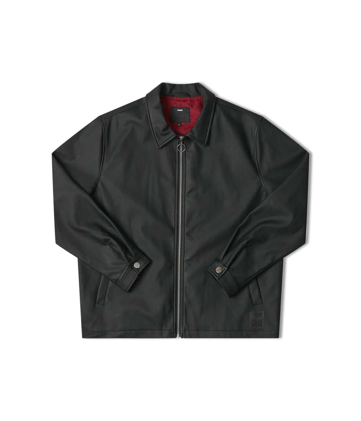 CAGE LEATHER JACKET // BLACK