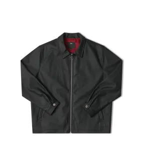 CAGE LEATHER JACKET // BLACK