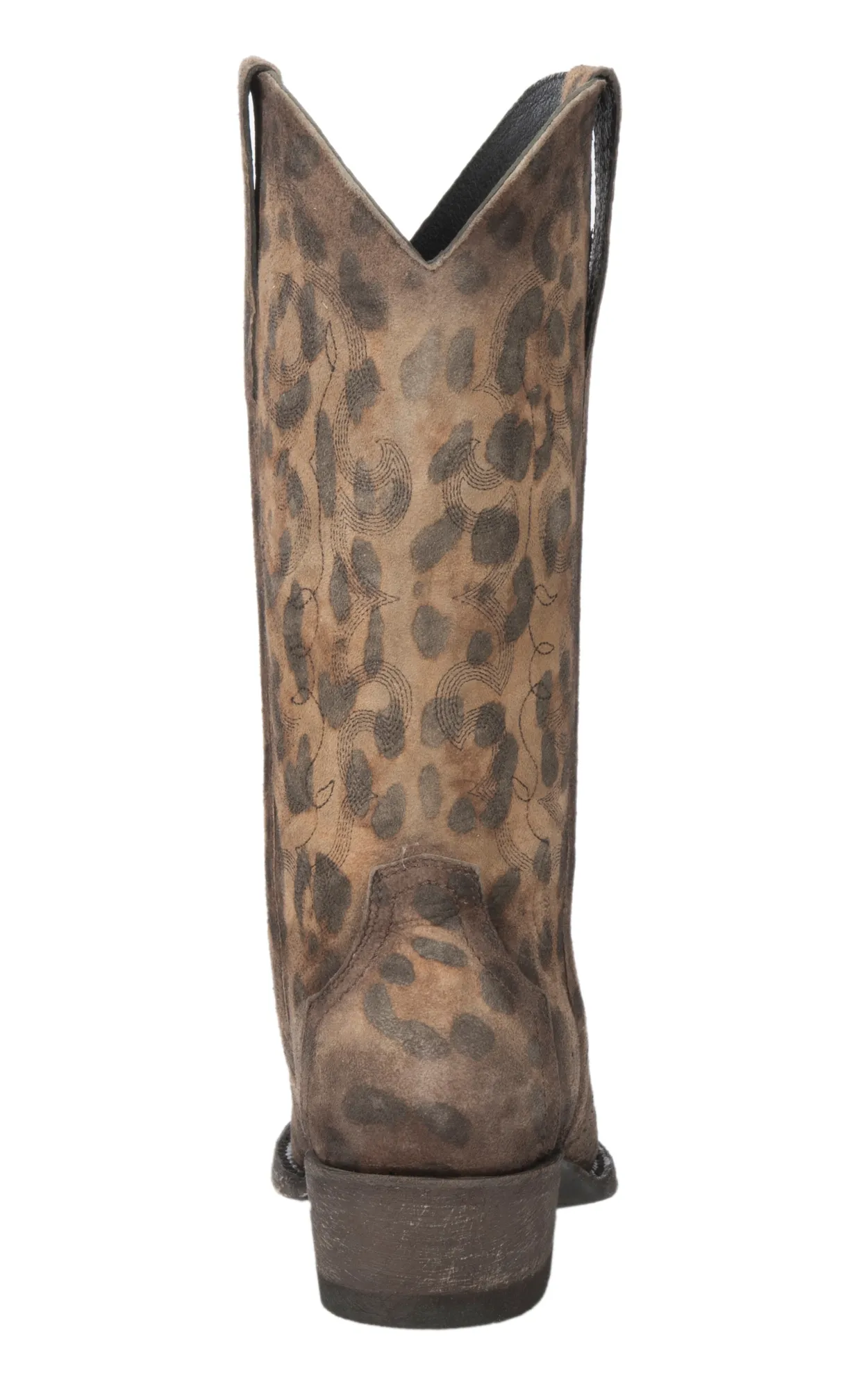 Cavender's Women's Honey Leopard Print Triad Snip Toe Cowboy Boots