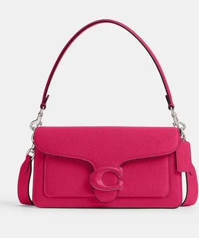 Coach Tabby 26 Canvas-Coated Leather Shoulder Bag