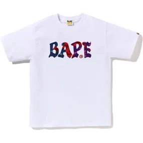 COLOR CAMO CRAZY BAPE LOGO TEE MENS