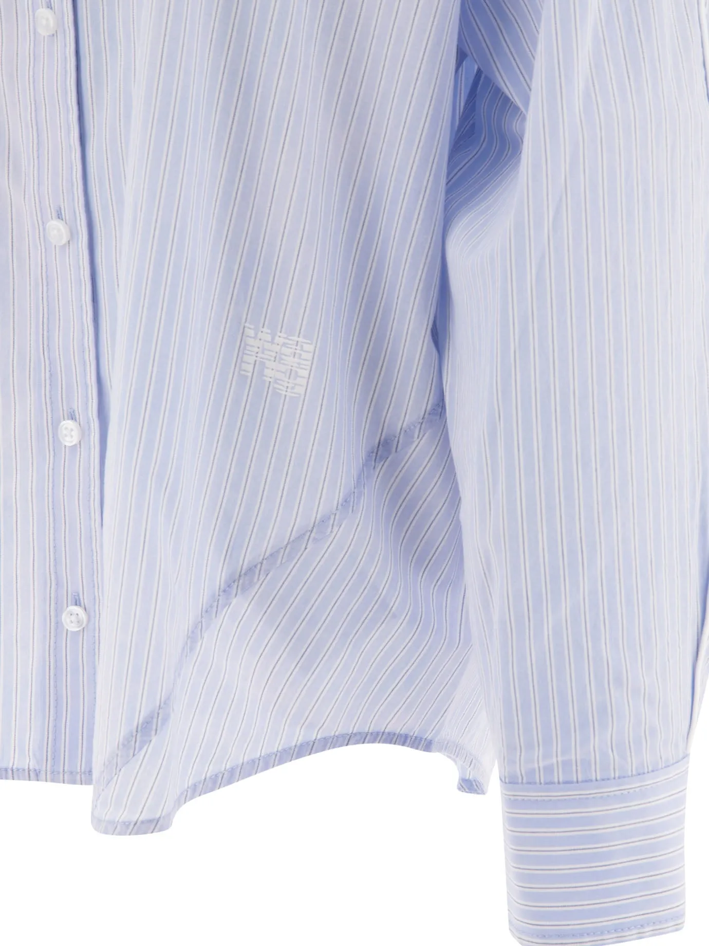 Cotton Oversize Shirt Shirts Light Blue