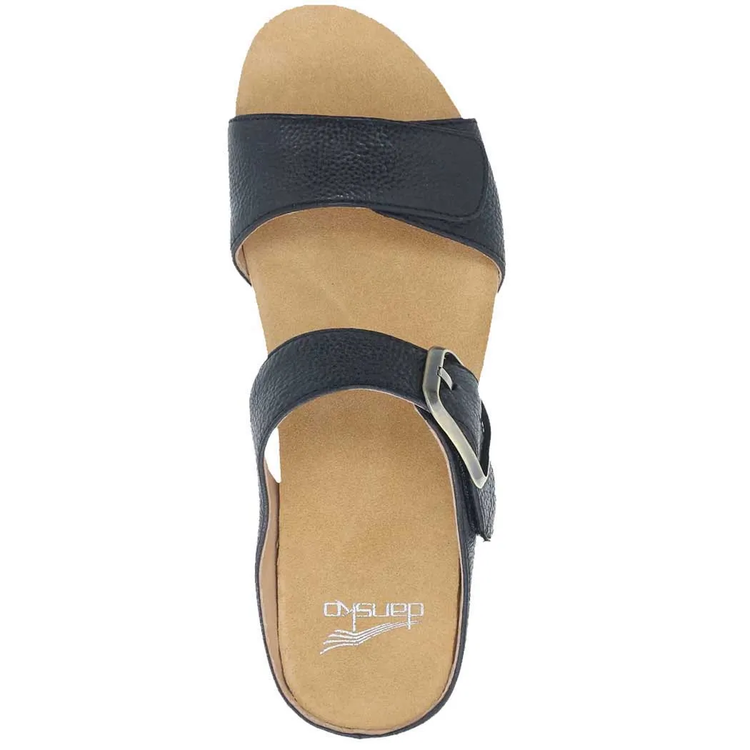 Dansko Tanya Slide Sandal Black Milled (Women's)