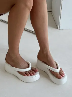 Daylight Platform Sandals White