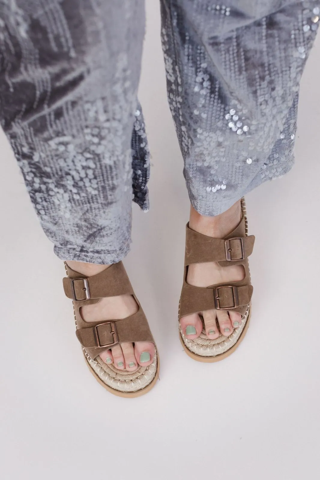 Dazey Springs Buckle Sandal - Taupe