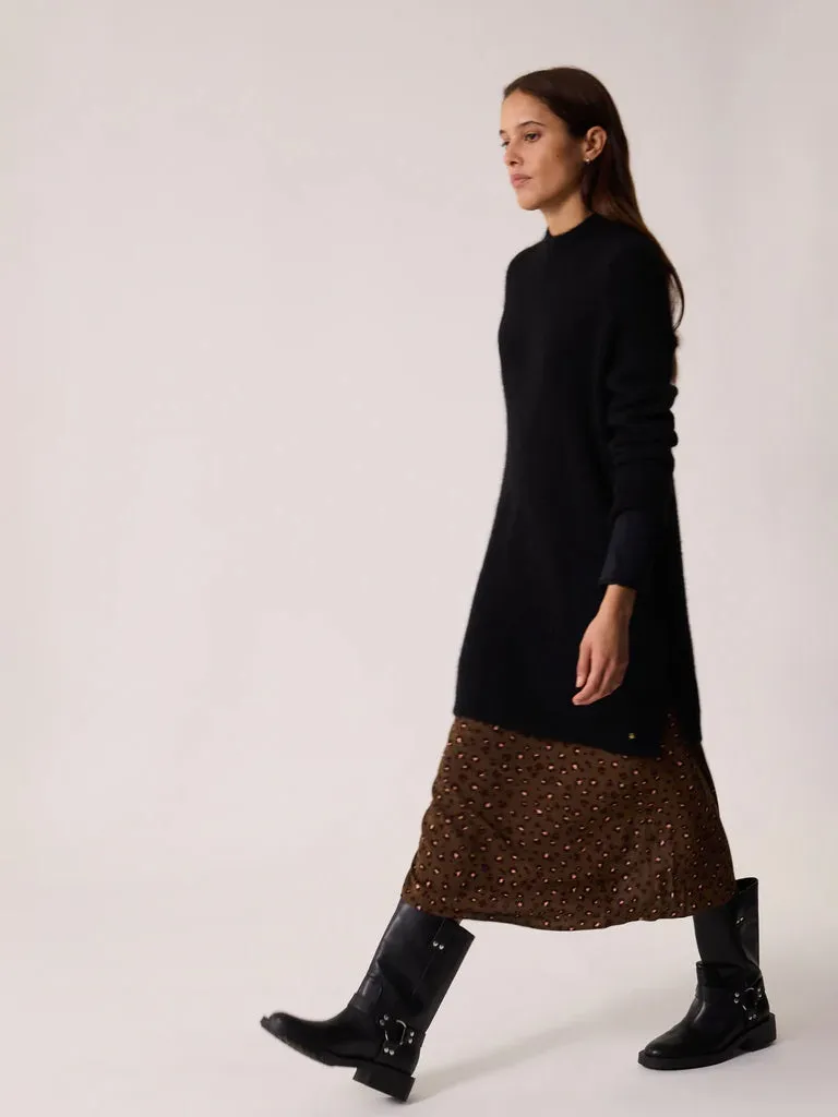 Des Petit Hauts Bemilie Knitted Dress in Black