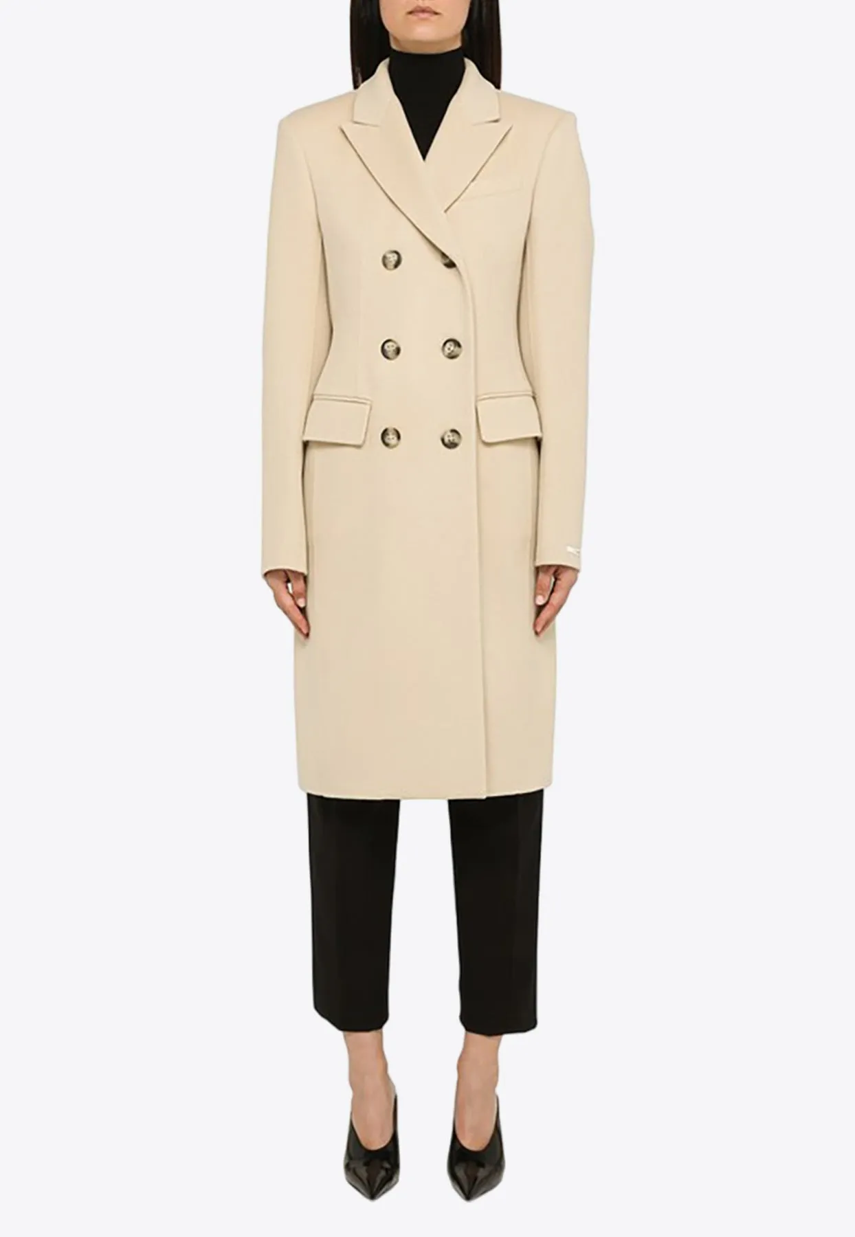 Double-Breasted Wool Coat