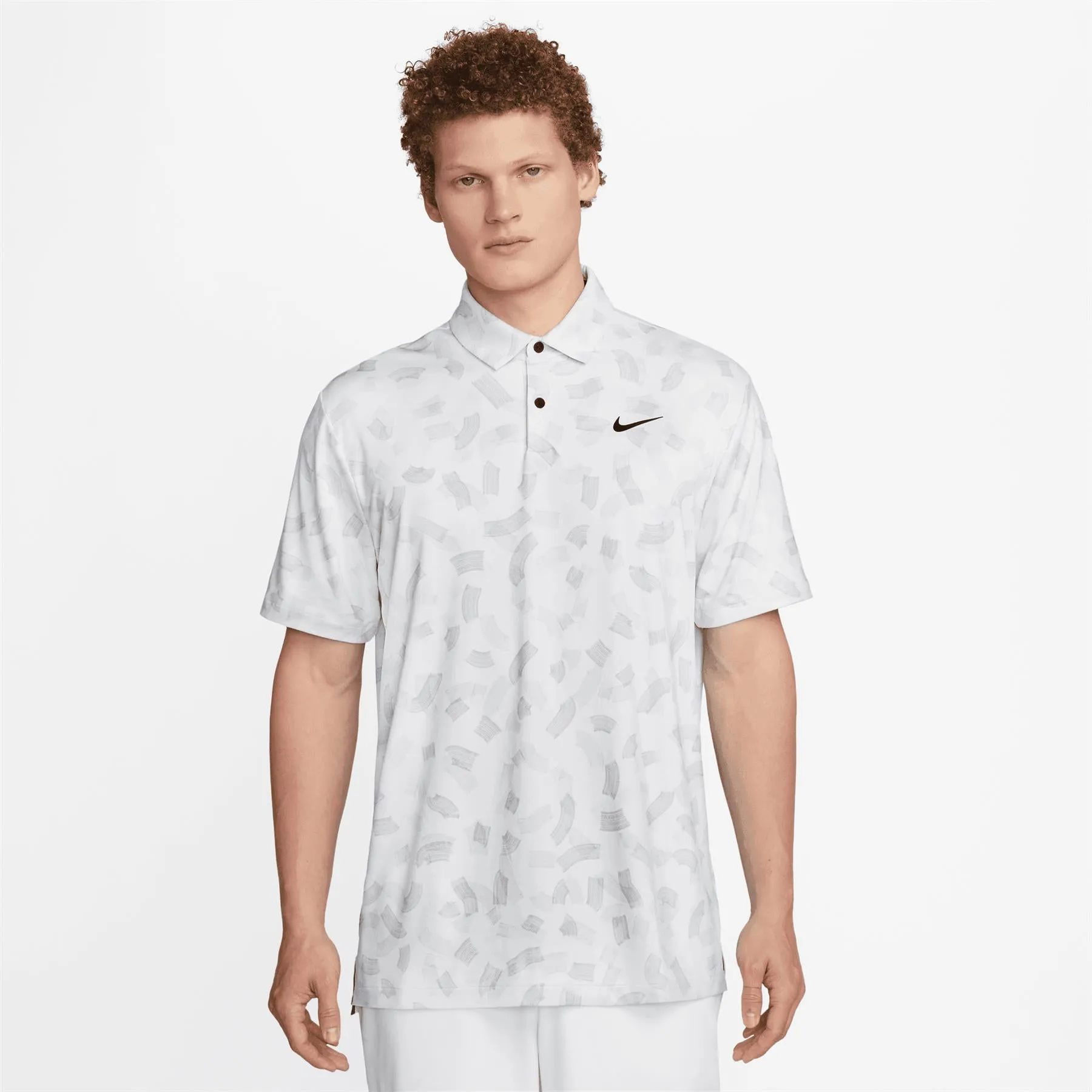 Dri-FIT Tour Micro Print Polo White - SU24