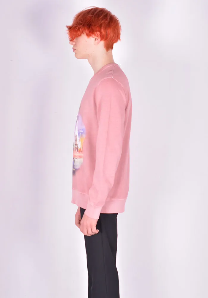 EGONLAB. AW21CS006 THE BRUSSELS SPROUT'S ATTACK SWEATSHIRT OLD PINK