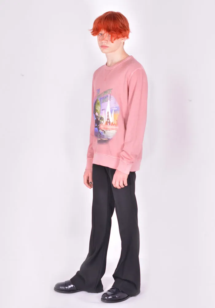 EGONLAB. AW21CS006 THE BRUSSELS SPROUT'S ATTACK SWEATSHIRT OLD PINK