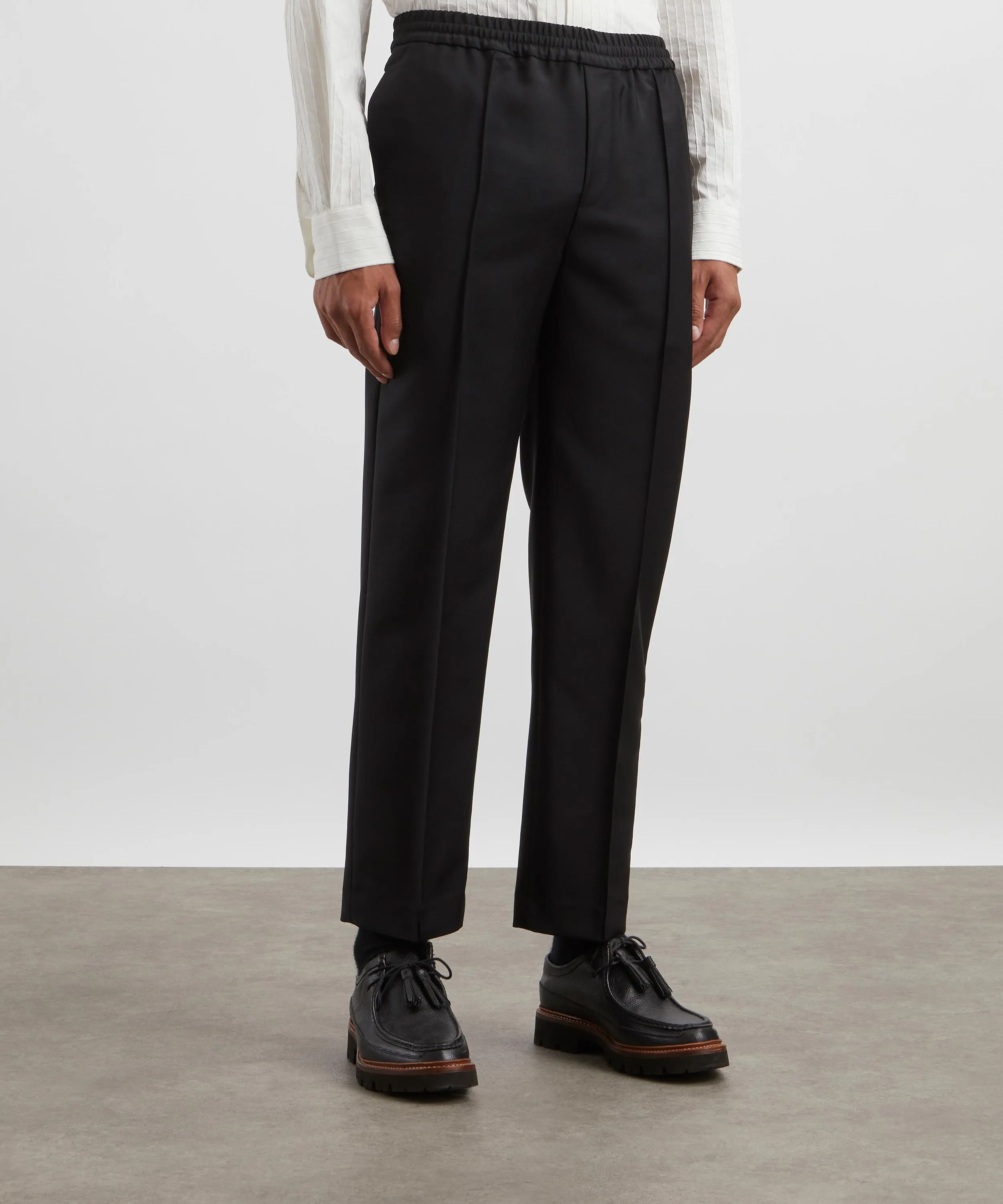 Elasticated Straight Leg Trousers