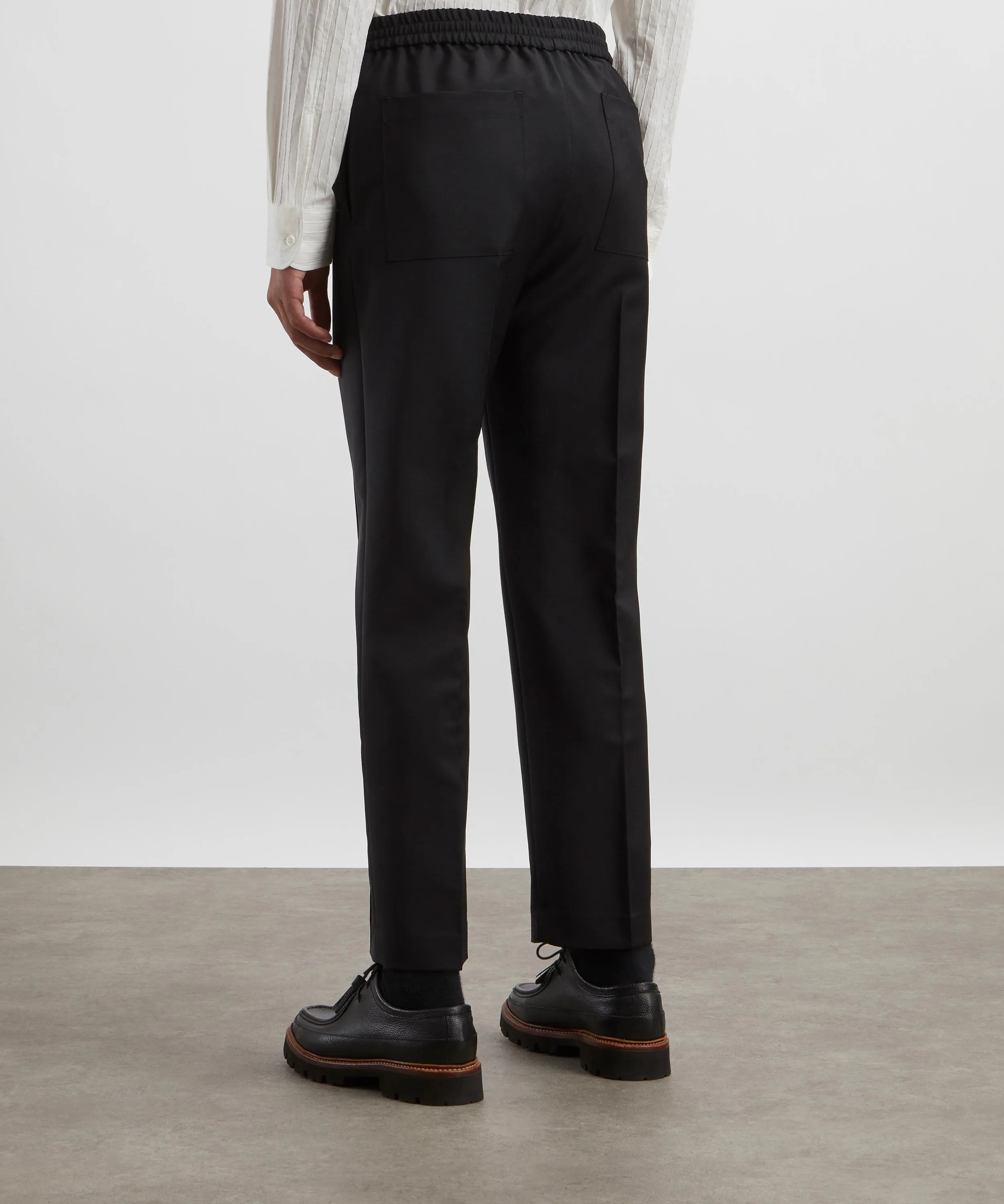 Elasticated Straight Leg Trousers