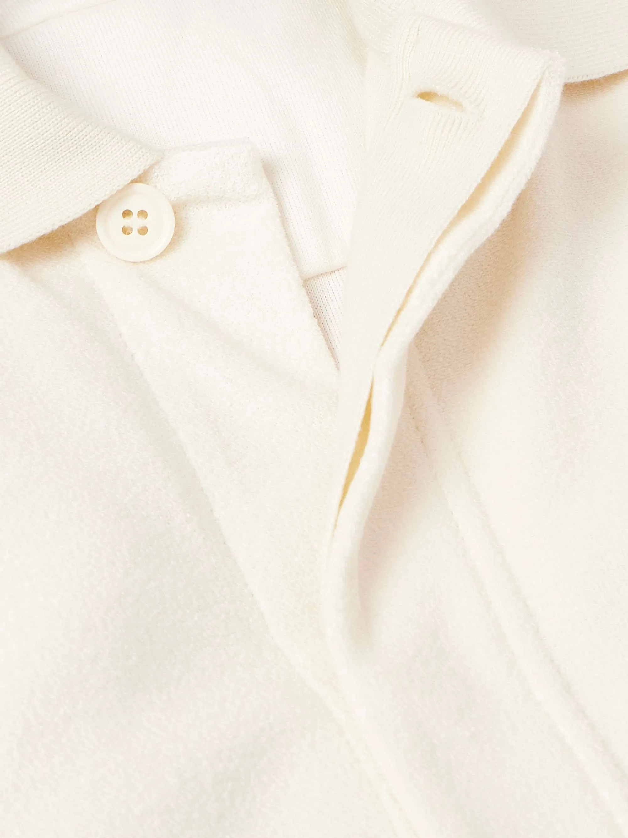 Ermenegildo Zegna  |Silk Plain Cotton Short Sleeves Luxury Shirts