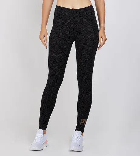 ESS+ LOGO LOVE AOP Leggings PUMA Black