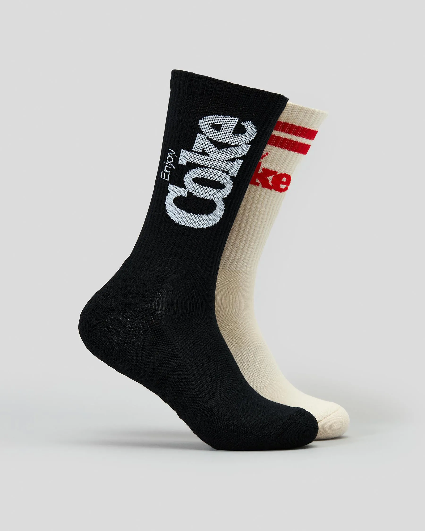 FOOT-IES Coke Logo Sneaker Socks 2 Pack