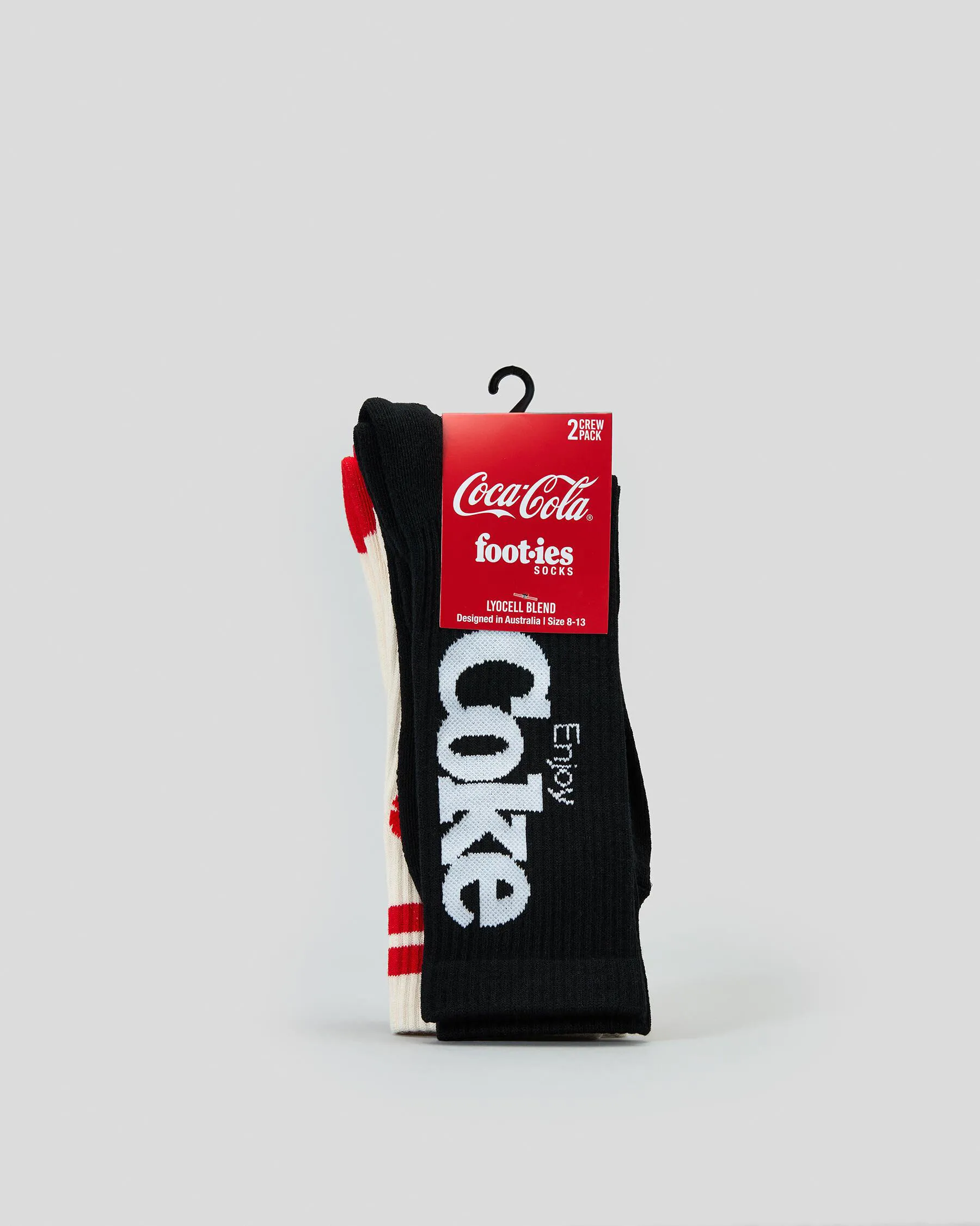 FOOT-IES Coke Logo Sneaker Socks 2 Pack