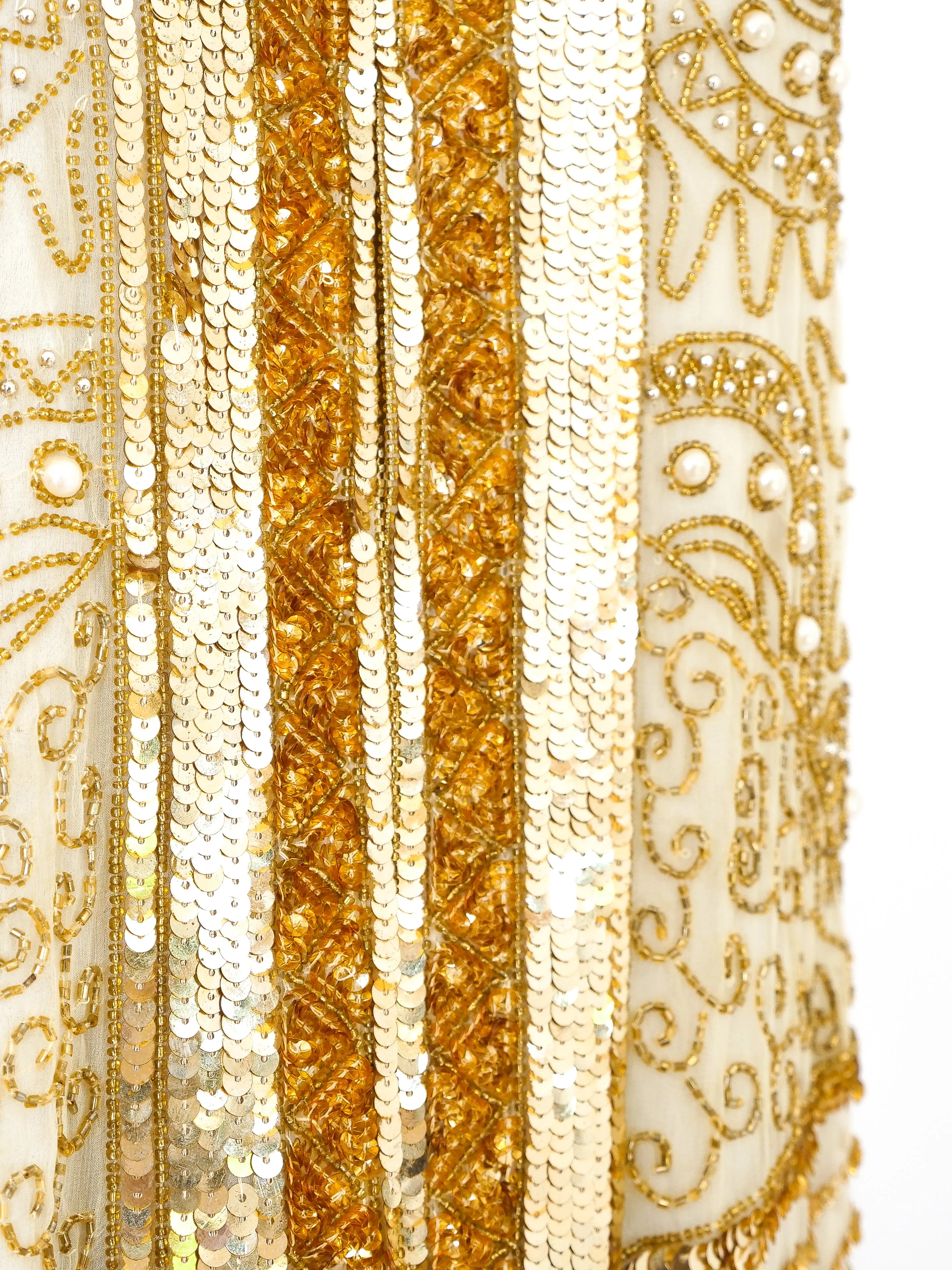 Gold Sequin and Bead Embellished Jacket