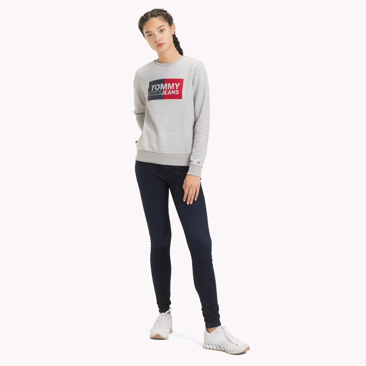 Grey Essential Logo Sweatshirt | Sweatshirts & Hoodies | Tommy Hilfiger