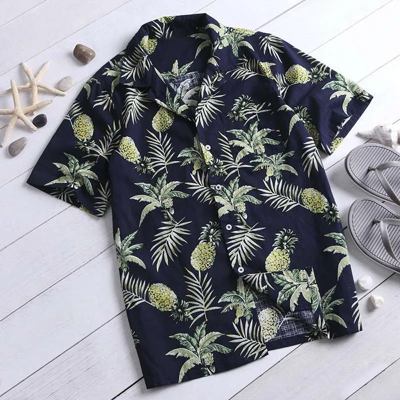 Hawaii Style Full Printing Summer Casual Shirts Men