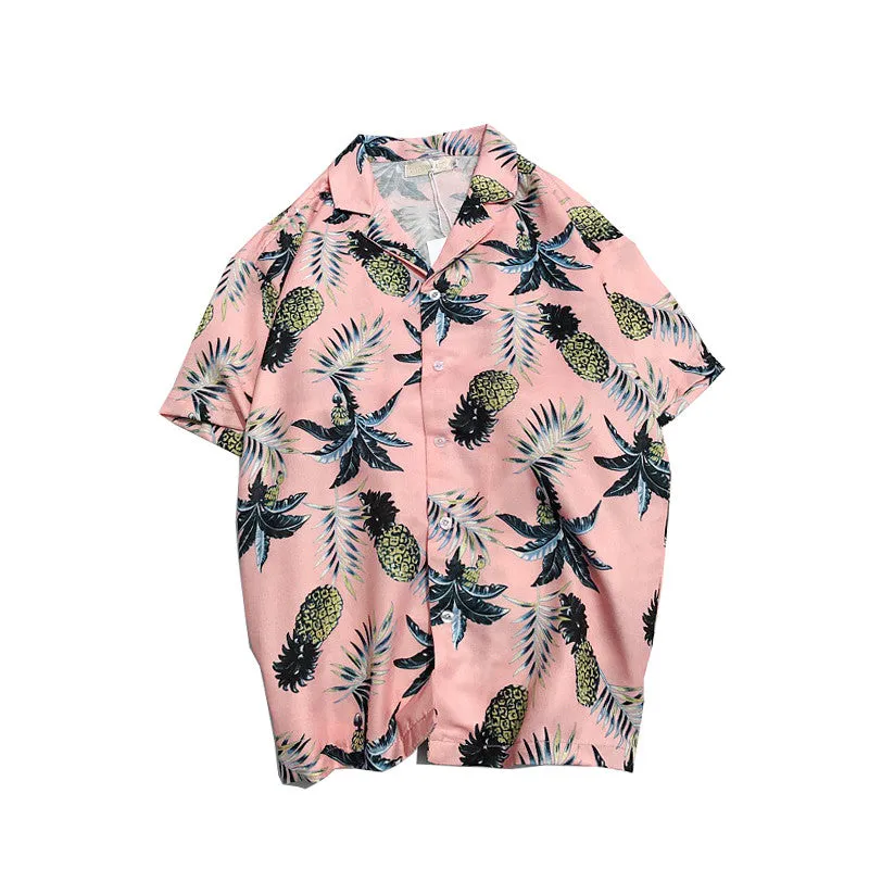 Hawaii Style Full Printing Summer Casual Shirts Men