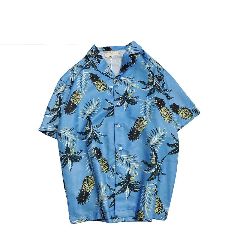 Hawaii Style Full Printing Summer Casual Shirts Men