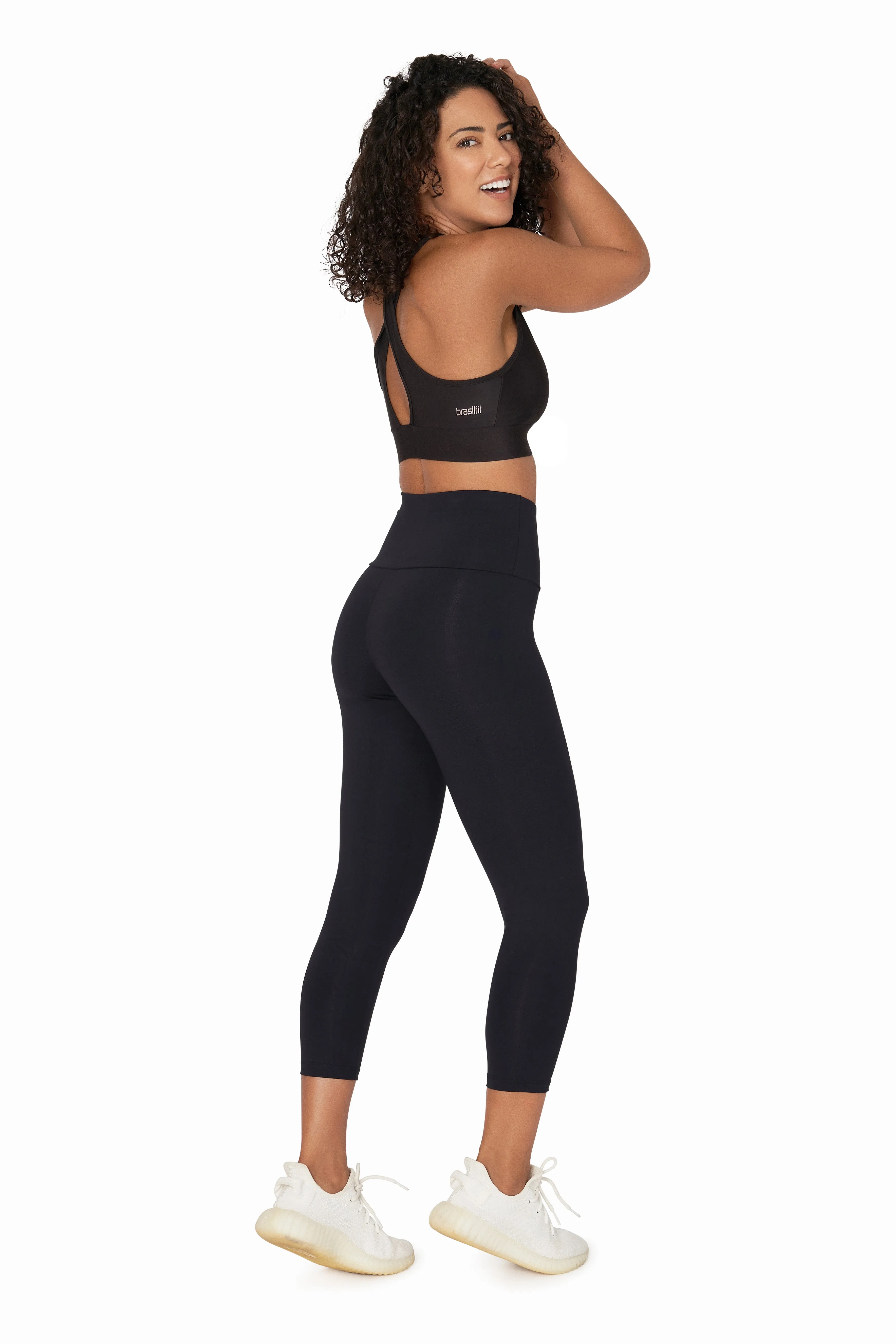 High Waisted Basic Xtreme Mid Calf Legging