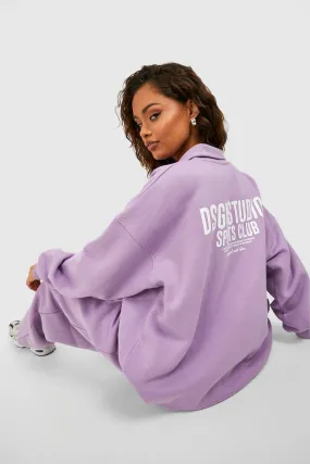 Hoodies & Sweatshirts | Dsgn Studio Sports Club Oversized Half Zip Sweatshirt | boohoo