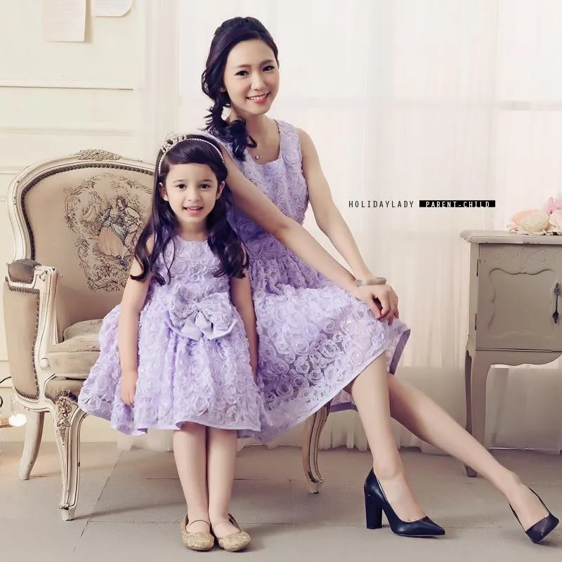 Hundred Flowers Mother Daughter  Dress