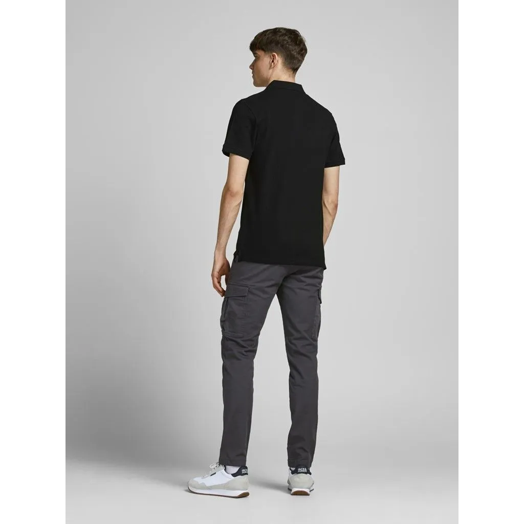 Jack & Jones Paulos Plain Polo Shirt Black