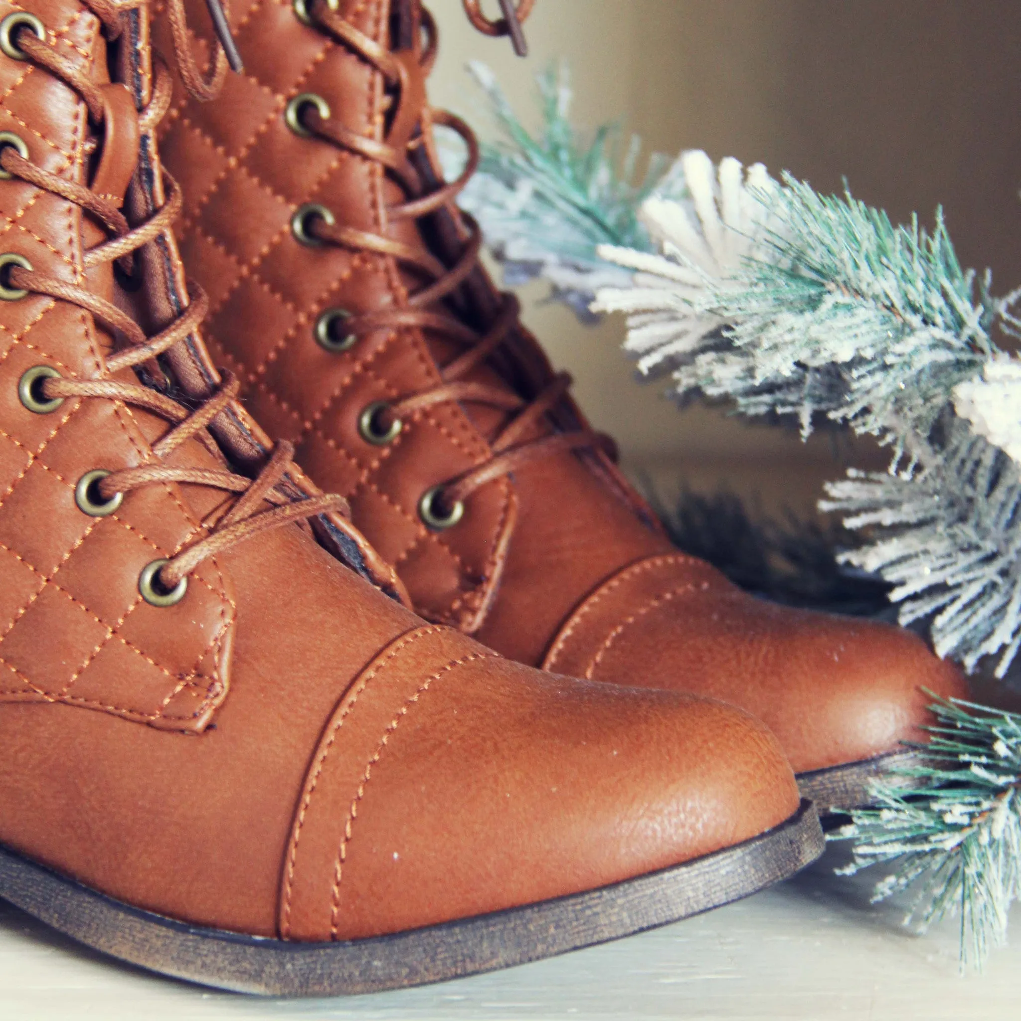 Jack Pine Sweater Boots in Cognac