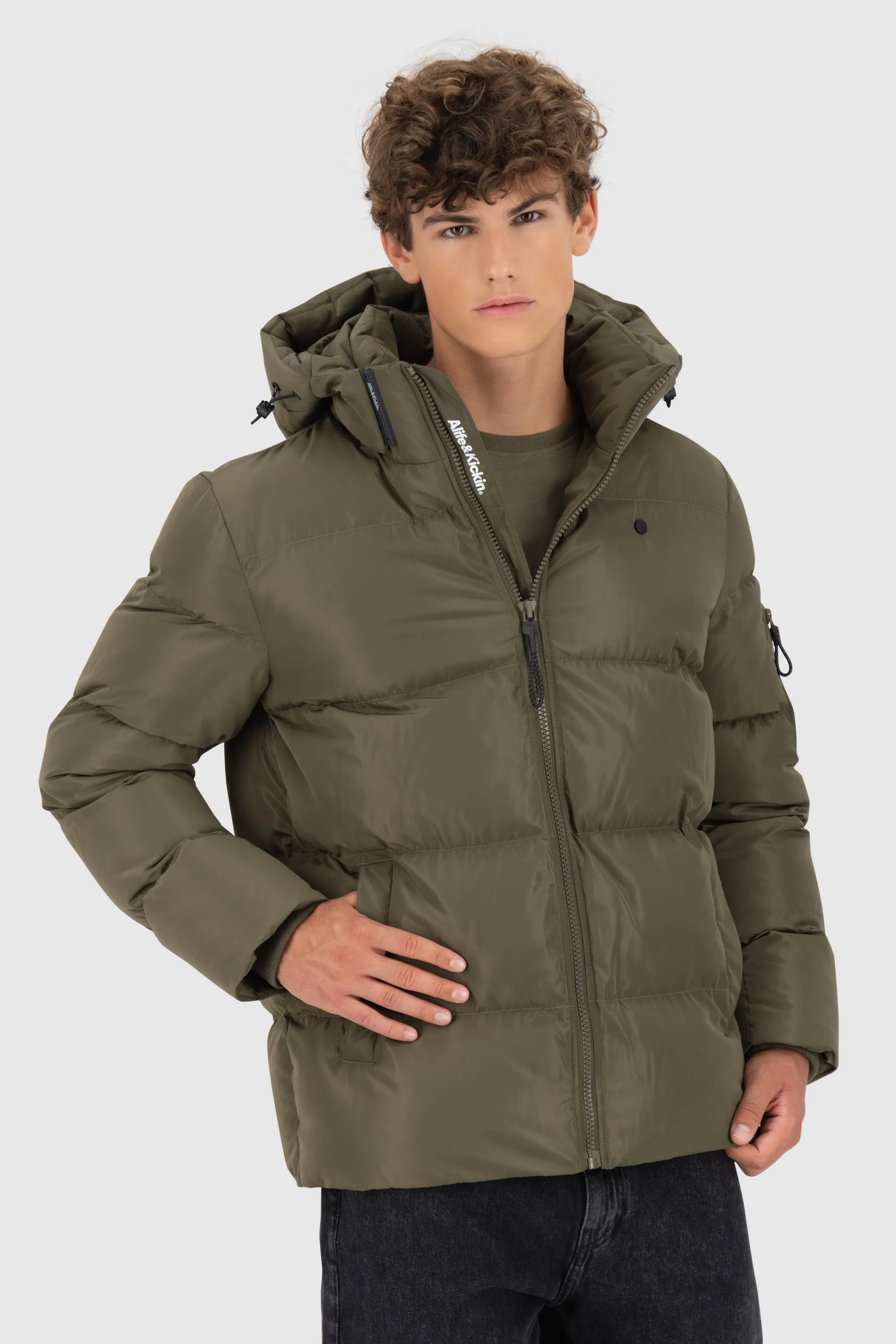 JamesAK A Puffer Jacket Dunkelgrün